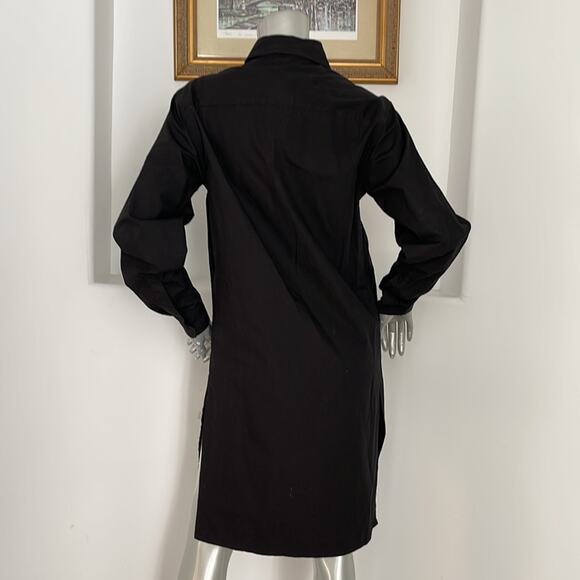 OAK Long Sleeve Shirt Dress Black Size XS - Picture 4 of 13